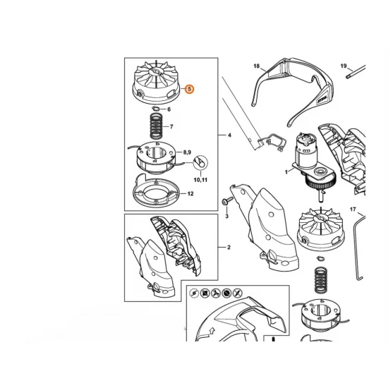 STIHL  Obudowa szpuli 4008 710 3600